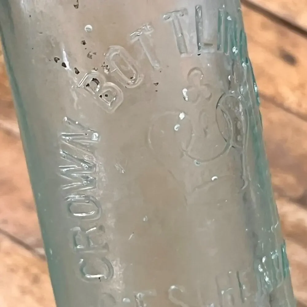Vintage Blob Top Hutchinson Bottle Crown Ceschon Cincinnati Soda Collectible